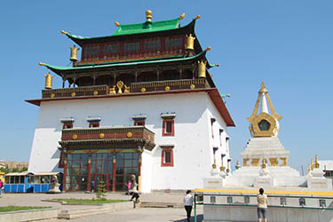 Gandan Monastery in Ulan Bator - Mongolia